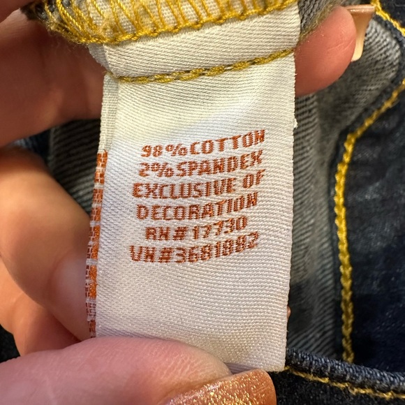 Fiorucci Women's Y2K Size Medium Cotton Denim Embroidered Jean Jacket - Picture 8 of 11